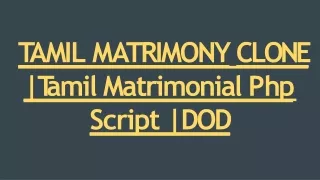 t a m il m a t r imony c l one