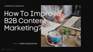How To Improve B2B Content Marketing?