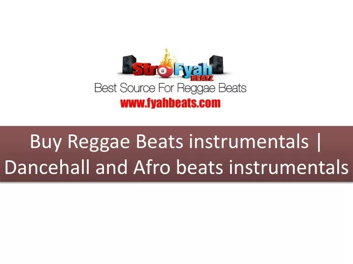 buy reggae beats instrumentals dancehall and afro