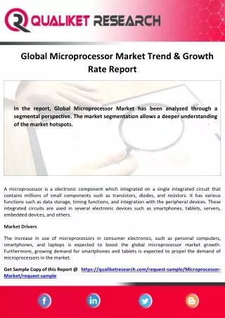 global microprocessor market trend growth rate
