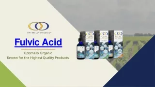 Fulvic Acid - Optimally Organic