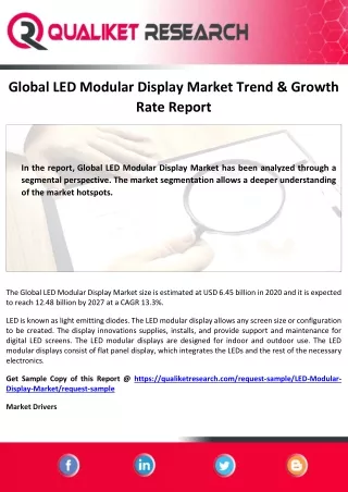 global led modular display market trend growth