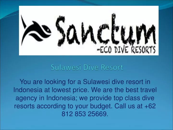 sulawesi dive resort