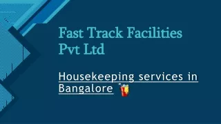 Housekeeping services in Bangalore.ppt