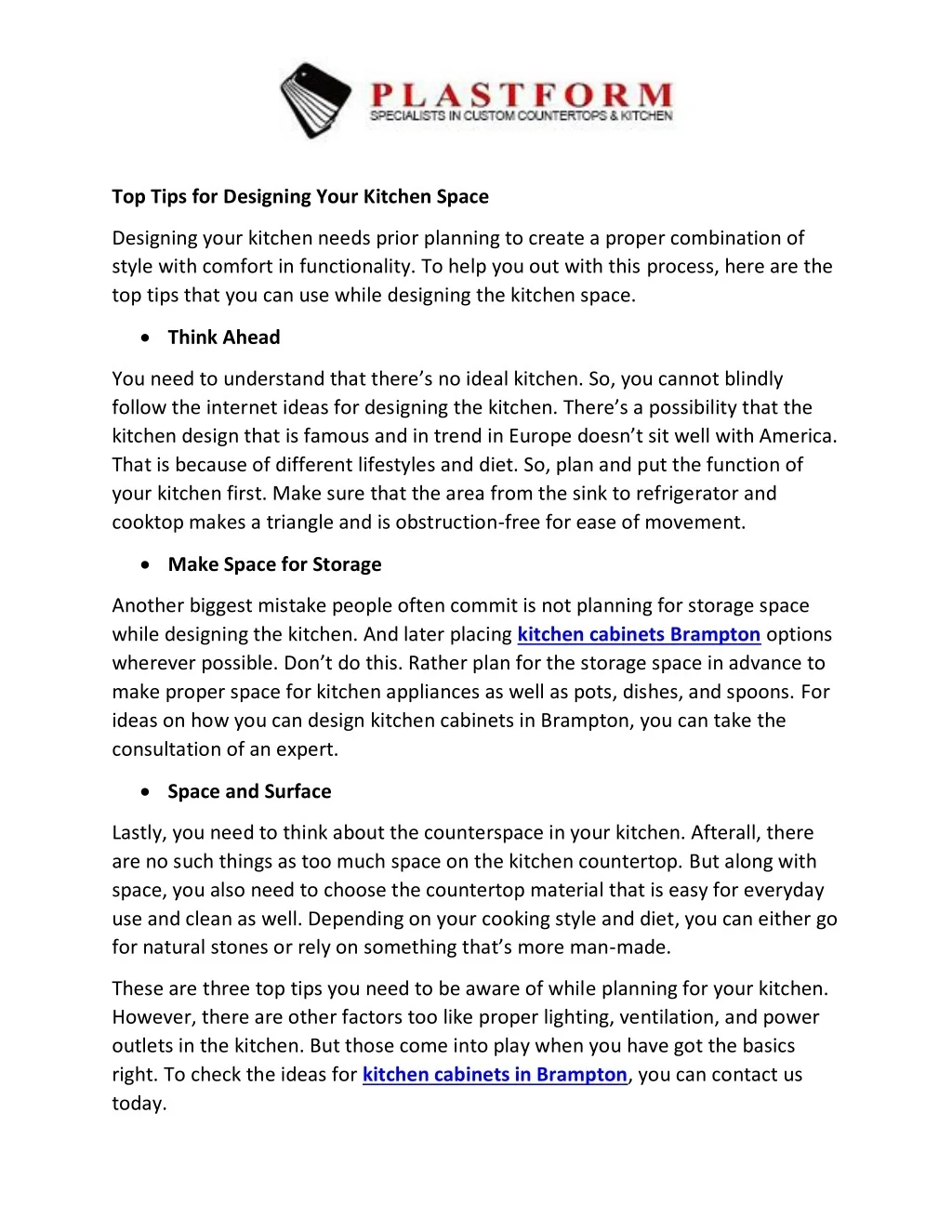 PPT - Top Tips for Designing Your Kitchen Space PowerPoint Presentation ...