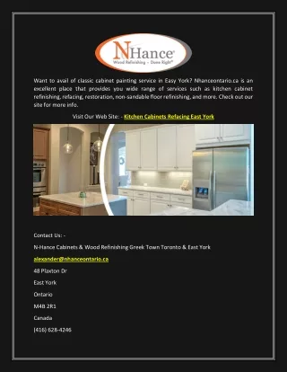 Kitchen Cabinets Refacing East York | Nhanceontario.ca