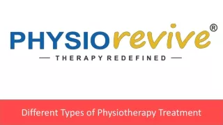 different types of physiotherapy treatment