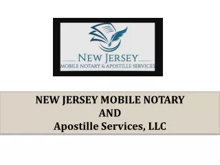 new jersey mobile notary and apostille services