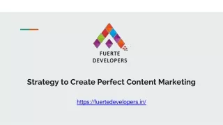 strategy to create perfect content marketing