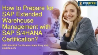 how to prepare for sap extended warehouse