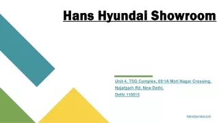 Find The Best Hyundai Showroom and Service Center in Delhi find New Hyundai SUV