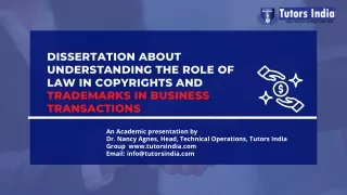 dissertation about understanding the role