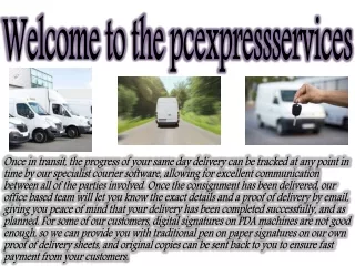Courier service in Manchester