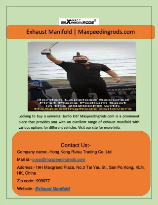 exhaust manifold maxpeedingrods com