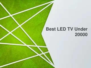 best led tv under 20000