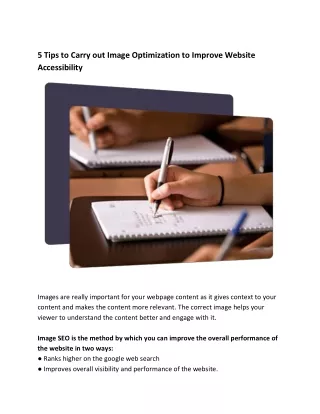 5 tips to carry out image optimization to improve