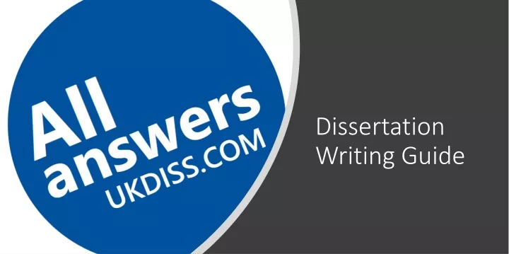dissertation writing guide