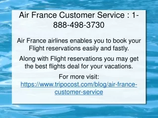 air france customer service