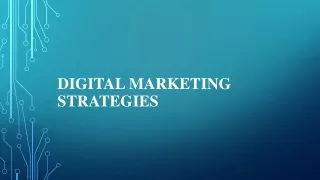 Digital Marketing  New  Strategies