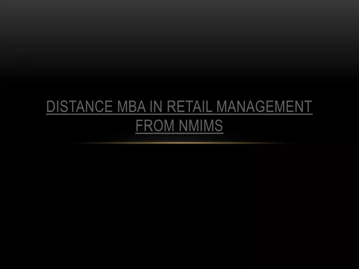 distance mba in retail management from nmims