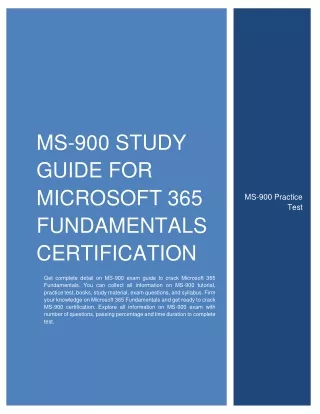 ms 900 study guide for microsoft 365 fundamentals