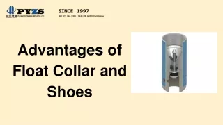 advantages of float collar and shoes
