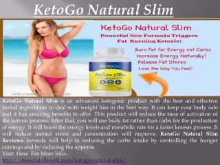 KetoGo Natural Slim