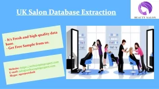 uk salon database extraction
