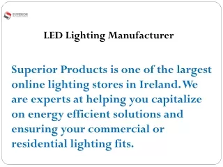LED Lighting Manufacturer