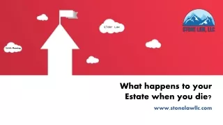 What happens to your Estate when you die