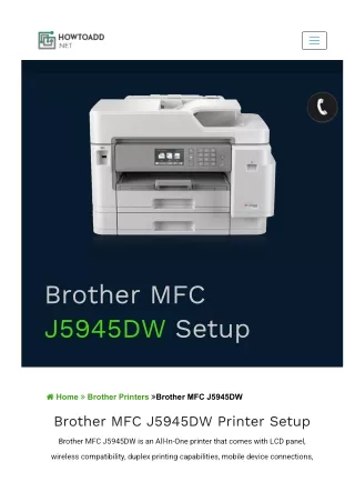 brother mfc j5945dw setup