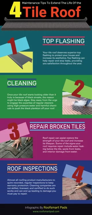 4 Maintenance Tips To Extend The Life Of the Tile Roof [Infographic]