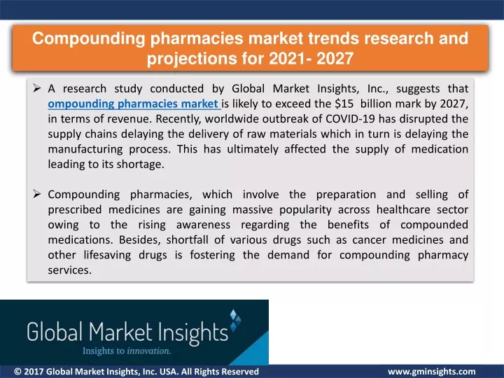compounding pharmacies market trends research
