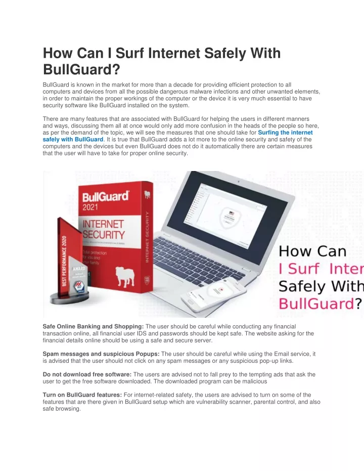 Ppt How Can I Surf Internet Safely With Bullguard Powerpoint