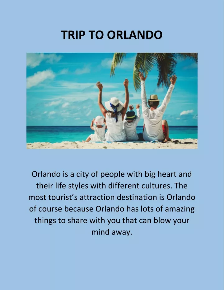 trip to orlando