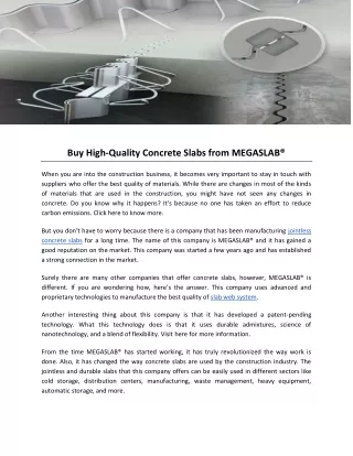 buy high quality concrete slabs from megaslab
