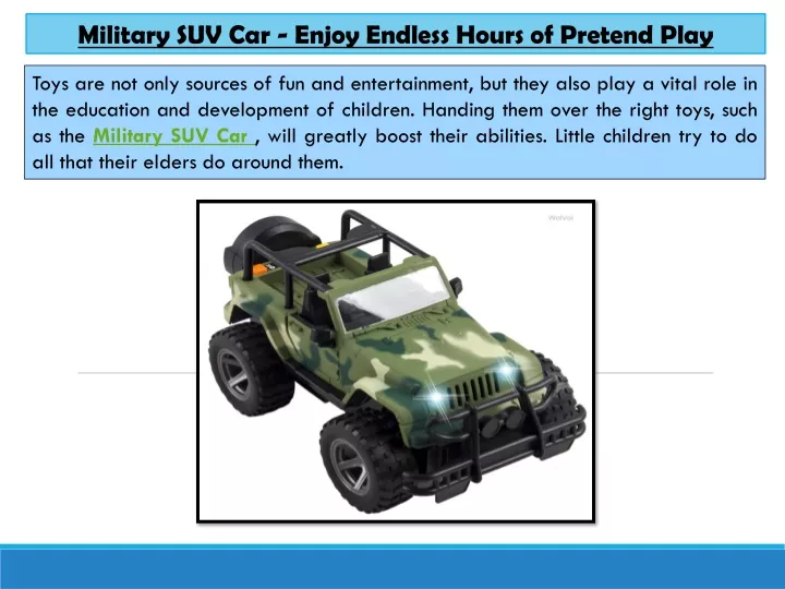 military suv car enjoy endless hours of pretend