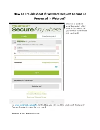 how to troubleshoot if password request cannot