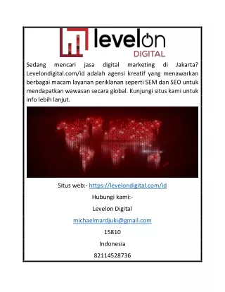 sedang levelondigital com id adalah agensi