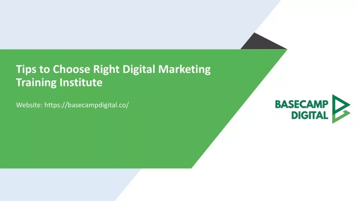 tips to choose right digital marketing training