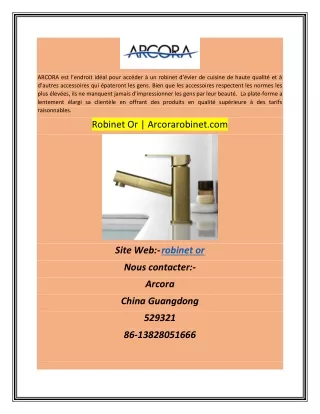 arcora est l endroit id al pour