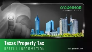 Texas Property Tax Useful Information