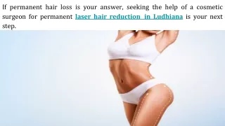 Laser Hair Removal In Ludhiana Professionals