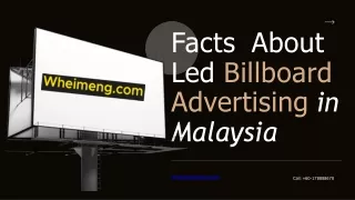 Facts about Led Billboard Advertising in Malaysia