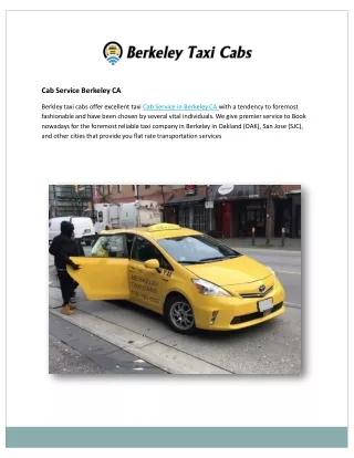 cab service berkeley ca berkley taxi cabs offer
