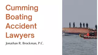 Cumming Boating Accident Attorneys