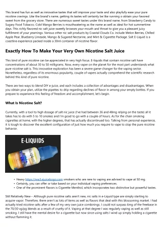 Vape Juice Faqs.