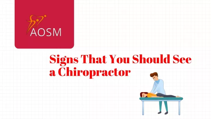 Ppt Signs That You Should See A Chiropractor Powerpoint Presentation