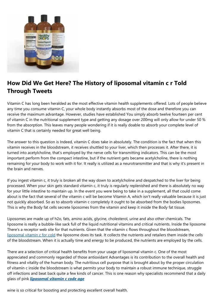 how did we get here the history of liposomal