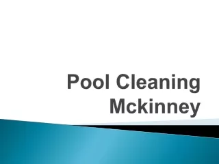 Pool Cleaning Mckinney